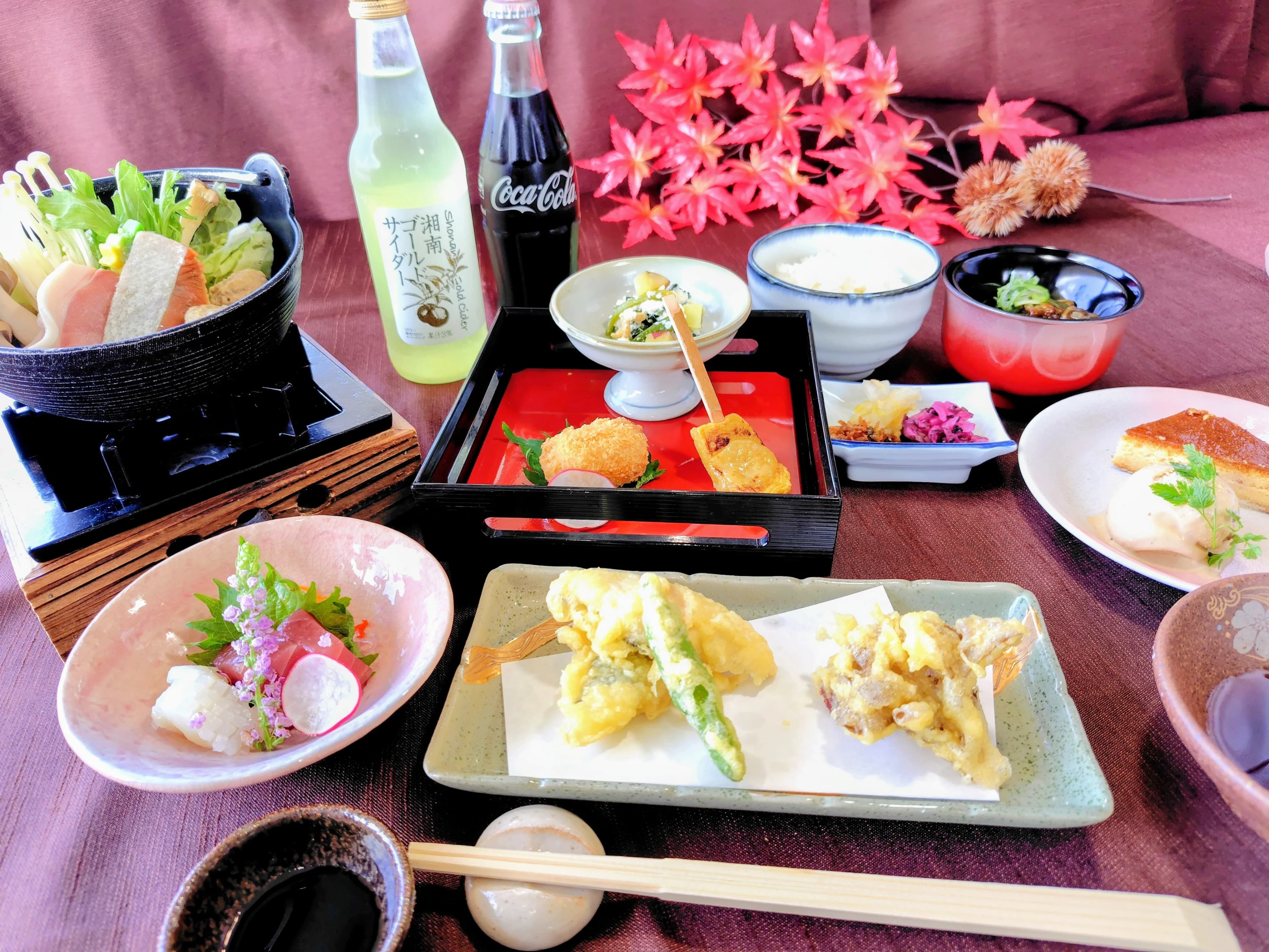 小学生向け小会席（秋）の料理の写真