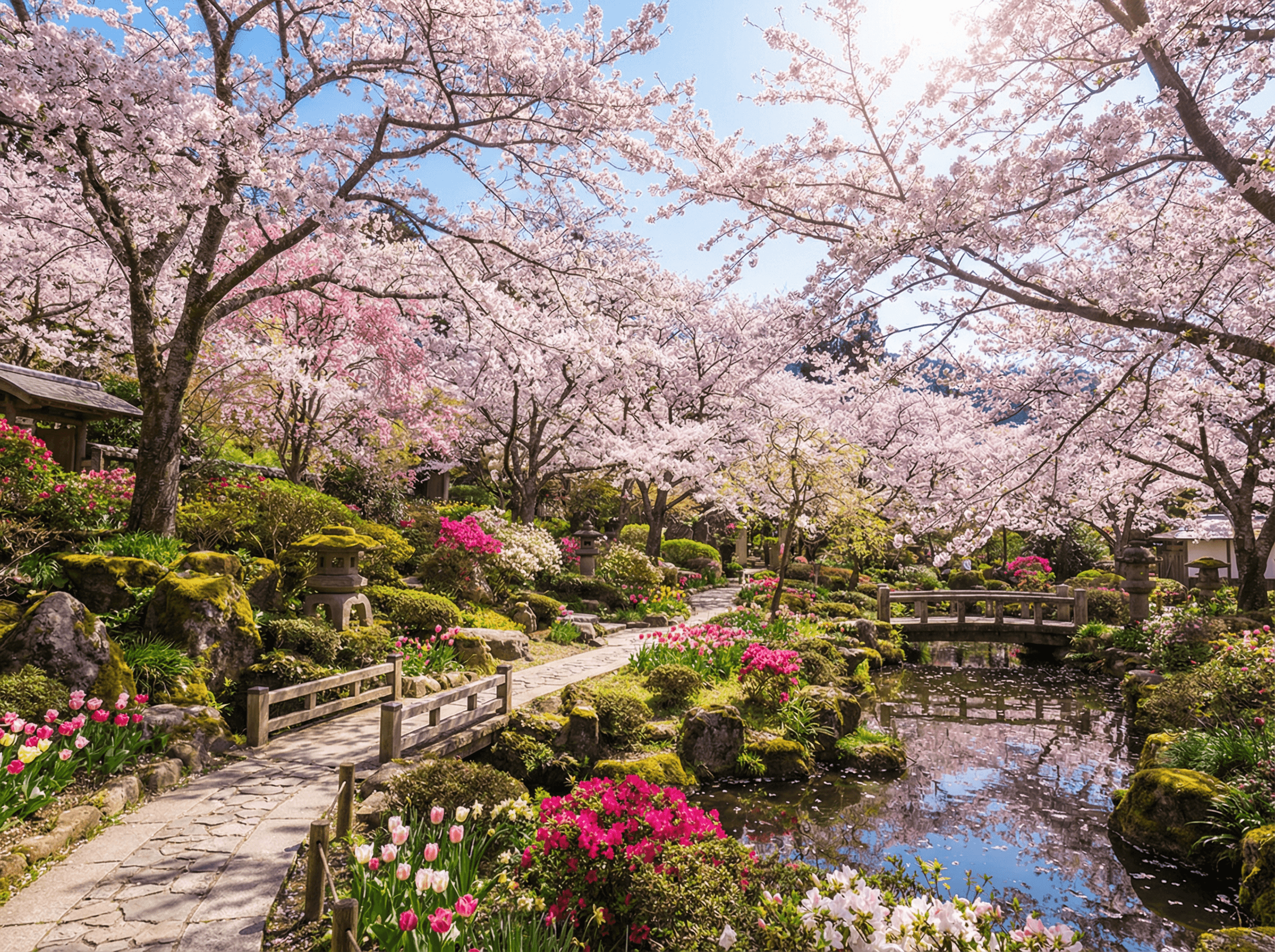 強羅公園の桜